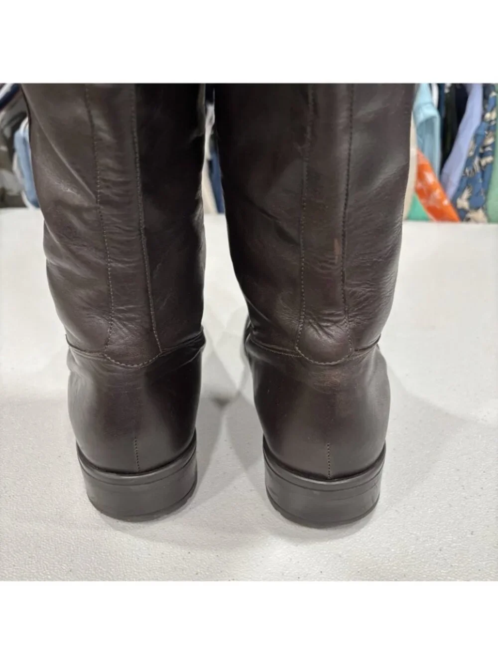 J Crew old money Riding Boots Made In Italy Brown Leather Women 10